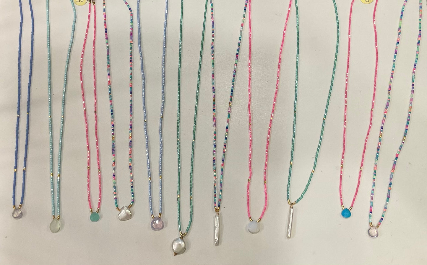 SG- Assorted Hand Strung Beaded Necklaces