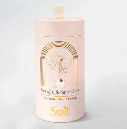 Scout- Suncatcher Tree of Life- Amazonite / Courage