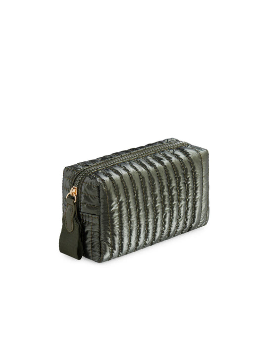 Shiraleah - Logan Small Boxy Cosmetic Pouch - Olive