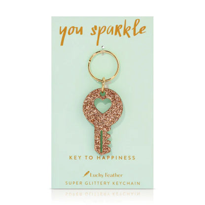 Lucky Feather - You Sparkle KeyChain