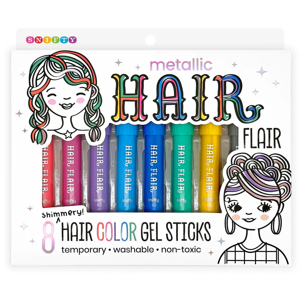 Snifty - Metallic Hair Flair - Shimmery Hair Color Gel Sticks