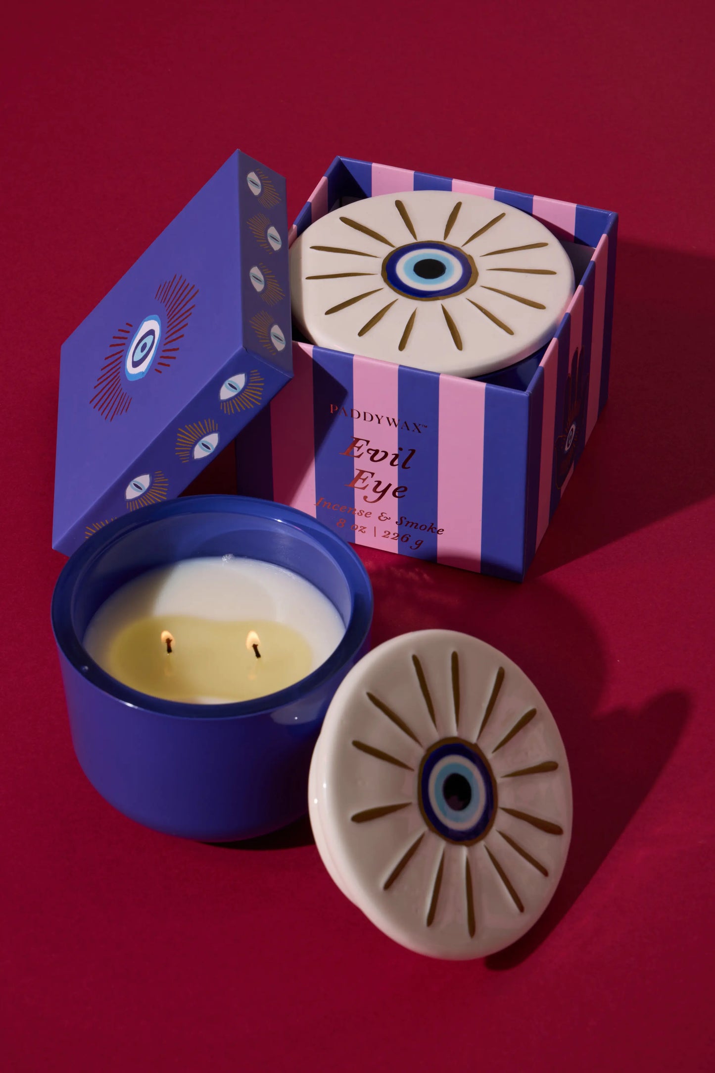 PADDYWAX - Evil Eye Candle - Incense & Smoke