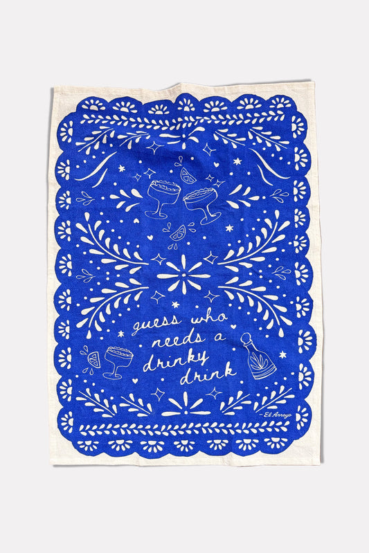 El Arroyo - Flour Sack Kitchen Towel - Drinky Drink
