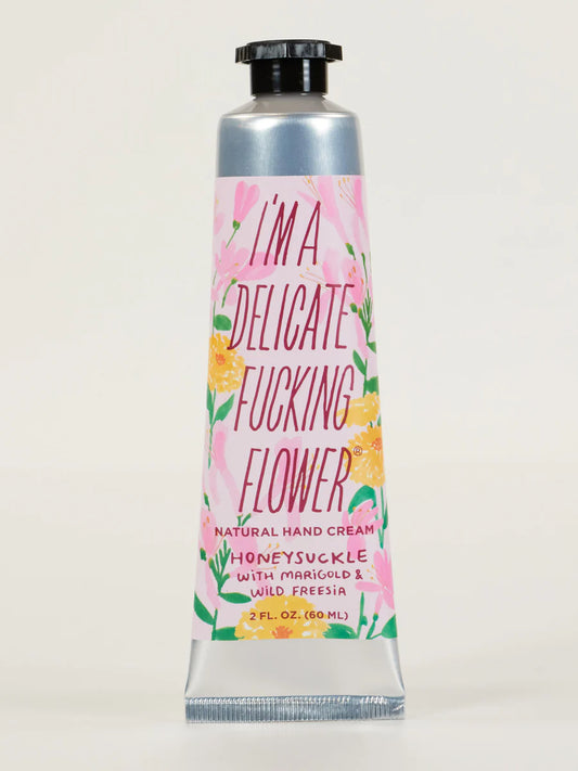 Blue Q - I'm a Delicate Fucking Flower Hand Cream - Honeysuckle With Marigold & Wild Freesia