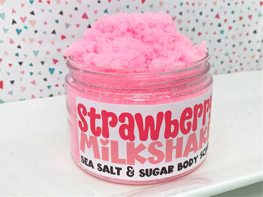 The Little Bubble - Strawberry Milkshake Sea Salt and Sugar Body Scrub