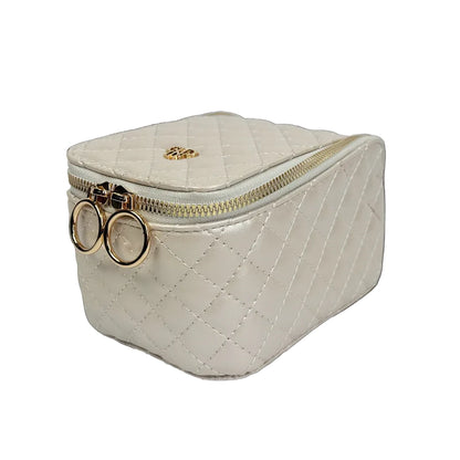 PurseN - Train Jewelry Case - Pearl Quilted