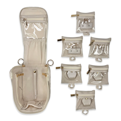 PurseN - Train Jewelry Case - Pearl Quilted