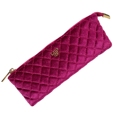 PurseN - Sleek Stash Case - Fuchsia Velvet