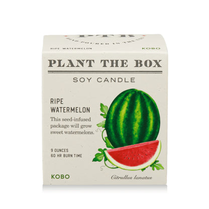 KOBO - Ripe Watermelon - Plant the Box Candle - 9oz.