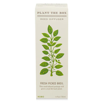 KOBO - Fresh Picked Basil - Plant the Box Diffuser - 4oz