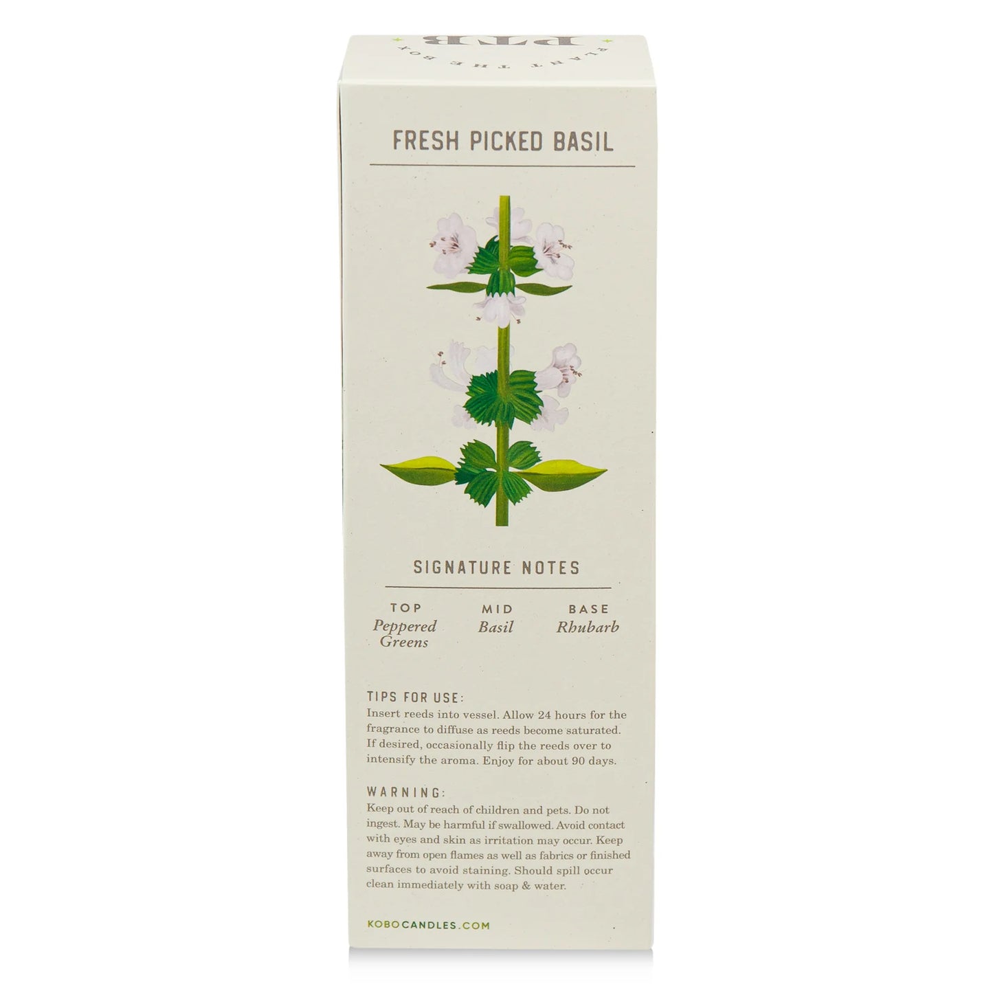 KOBO - Fresh Picked Basil - Plant the Box Diffuser - 4oz