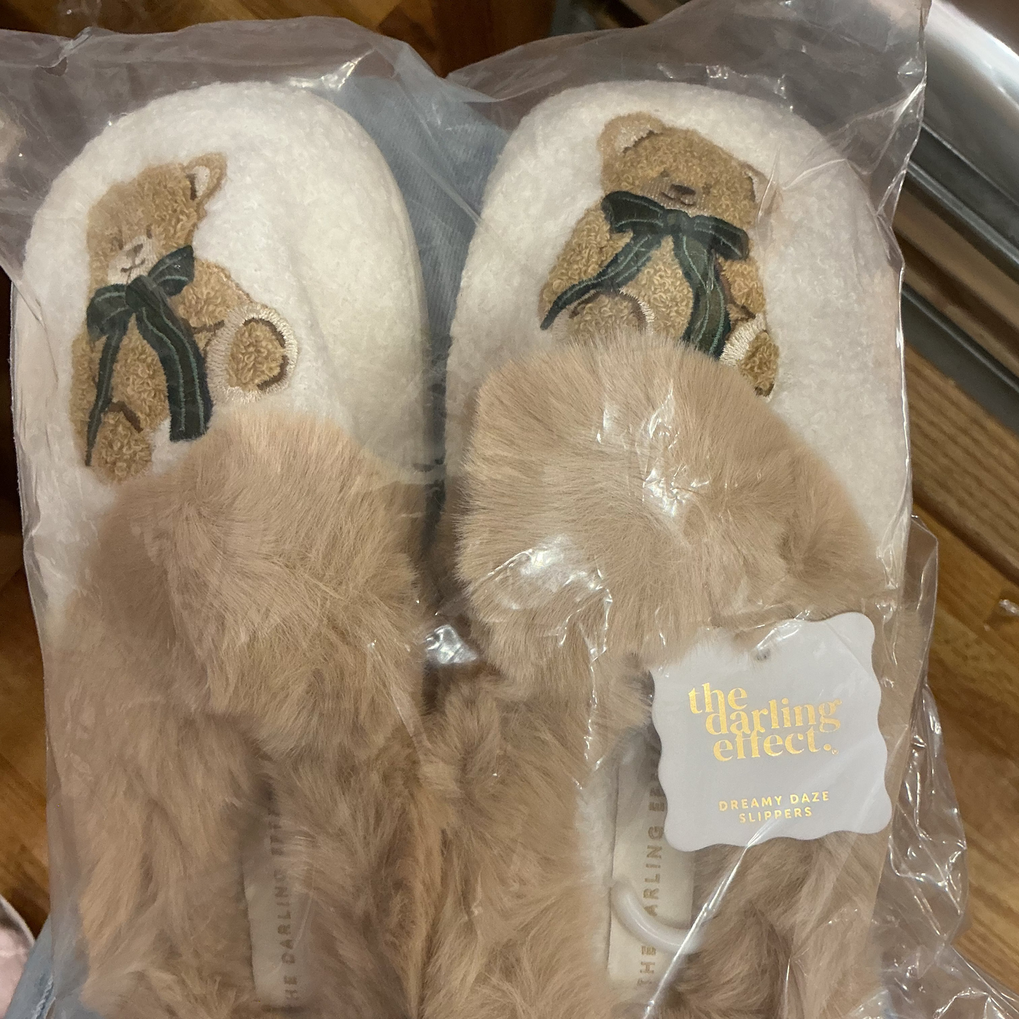 The Darling Effect- Dreamy Daze Slippers- Teddy Bear Theo M/L