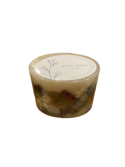 Rosy Rings- Petite Oval Candle Forest
