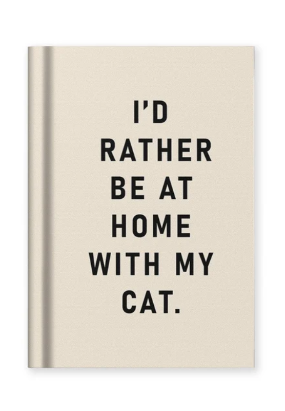 Ohh Deer- At Home With my Cat Hardback Notebook