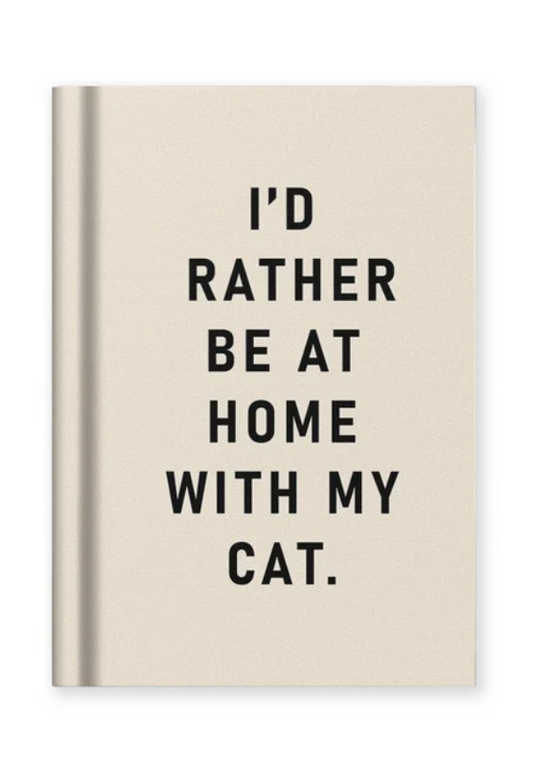 Ohh Deer- At Home With my Cat Hardback Notebook