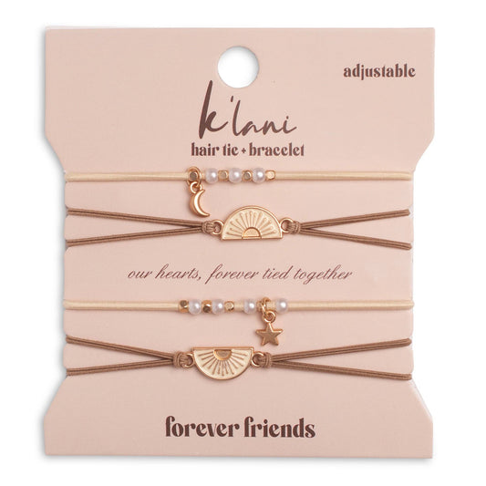 K’Lani - Hair Tie Bracelets “Forever Friends” (size adjustable)
