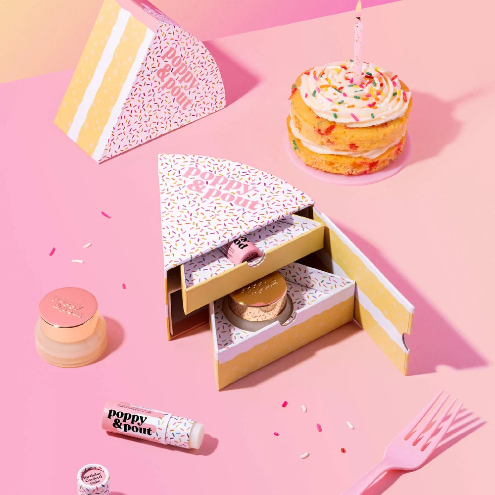 Poppy & Pout - Lip Care Duo - Birthday Confetti Cake