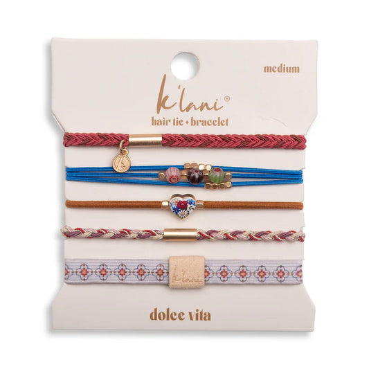 K’Lani - Hair Tie Bracelets “Dolce Vida” (size medium)