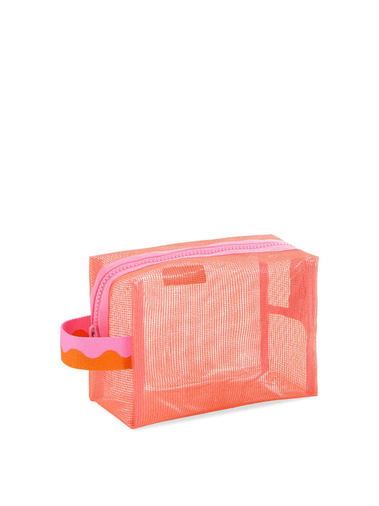 Shiraleah - Camden Mesh Zip Pouch - Orange