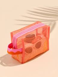 Shiraleah - Camden Mesh Zip Pouch - Orange