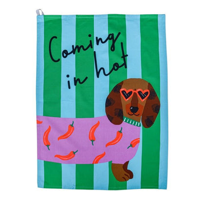 HiJiNX - Coming In Hot Cotton Tea Towel