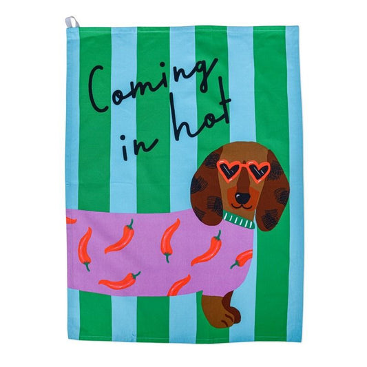 HiJiNX - Coming In Hot Cotton Tea Towel