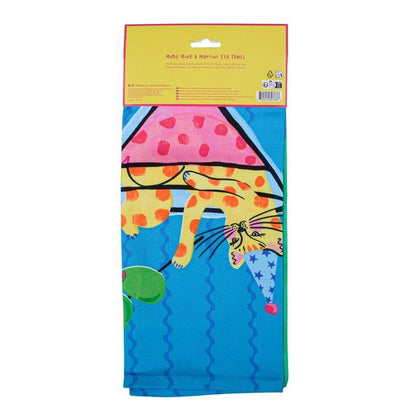 HiJiNX - Make Mine A Martini Cotton Tea Towel