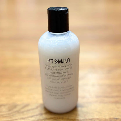 Unscented pet shampoo