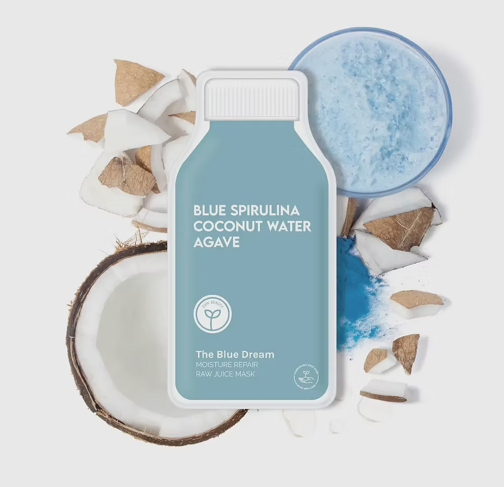 Esw Beauty blue spirulina coconut water face mask