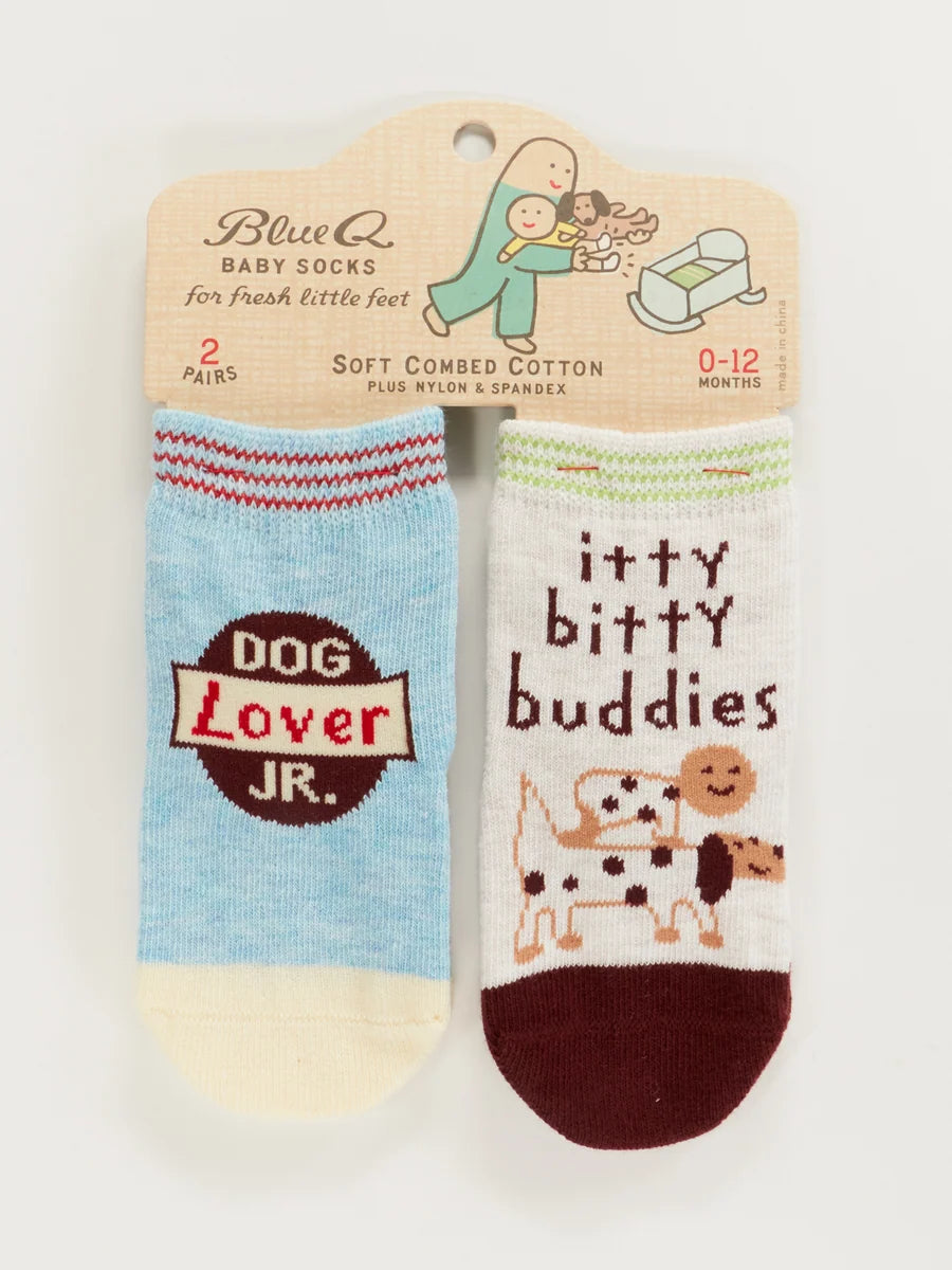 Blue Q - Dog Lover/ Buddies - Baby Socks