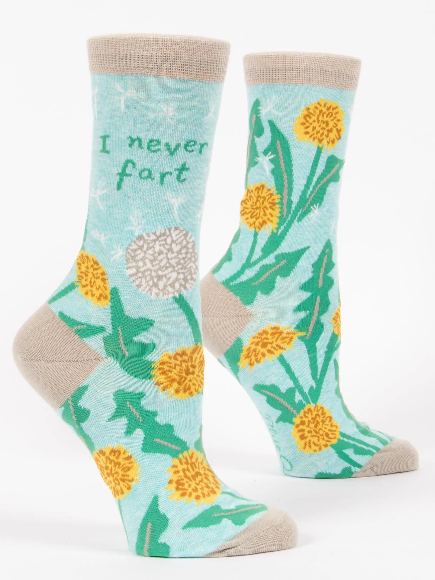 Blue Q - I NEVER FART Crew Socks