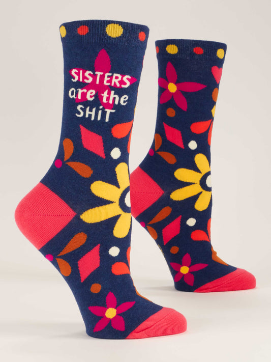 Blue Q - SISTERS ARE THE SHIT Crew Socks