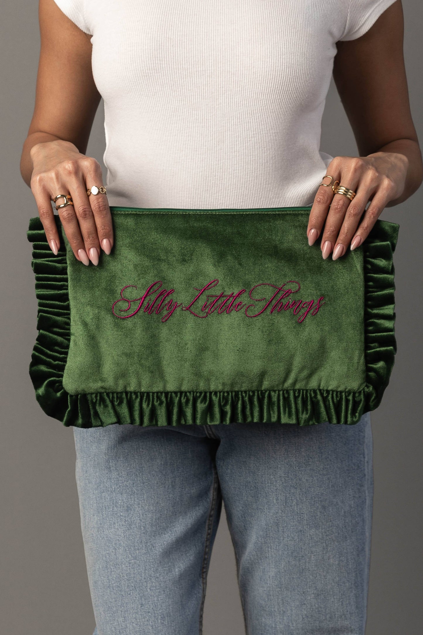 Panache Apparel Co. - Silly Little Things Ruffle Travel Pouch