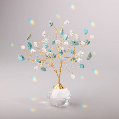 Scout- Suncatcher Tree of Life - Turquoise/Tranquility/Gold