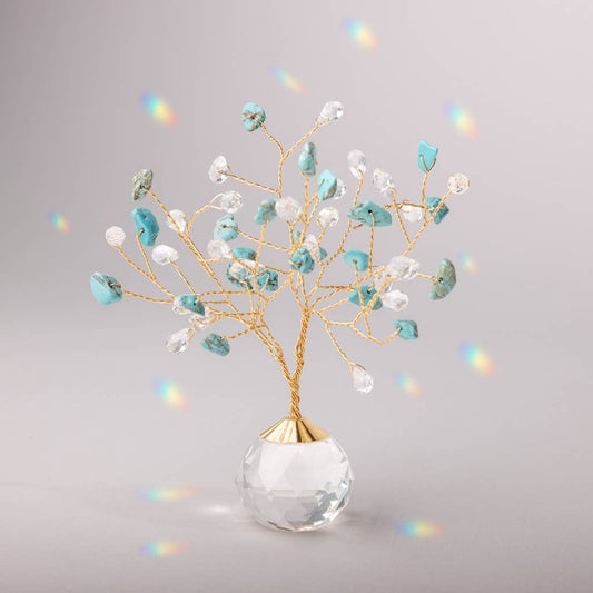 Scout- Suncatcher Tree of Life - Turquoise/Tranquility/Gold