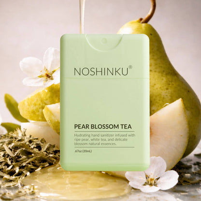 Noshinku - Refillable Pear Blossom Tea Hydrating Pocket Hand Sanitizer: Default Title