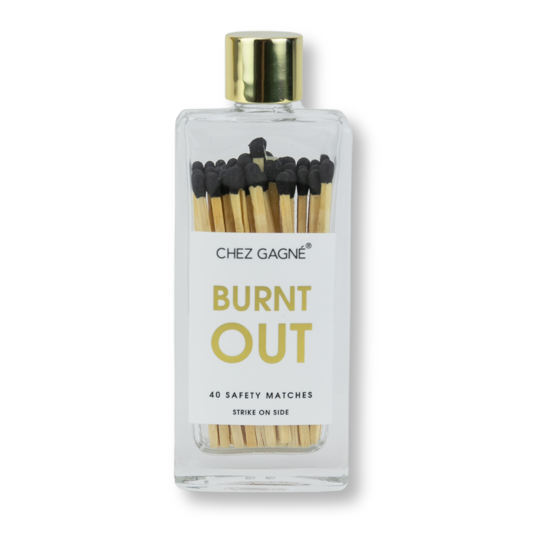 Chez Gagné - Burnt Out - Glass Bottle Safety Matches