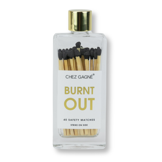 Chez Gagné - Burnt Out - Glass Bottle Safety Matches