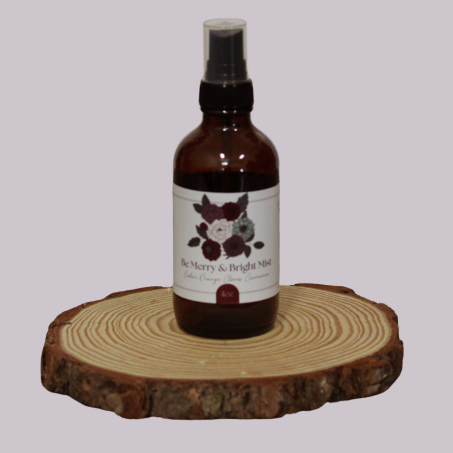 Simmer and Co Natural Aroma - Be Merry & Bright Simmer Mist, Natural Holiday Spice Room + Linen Spray
