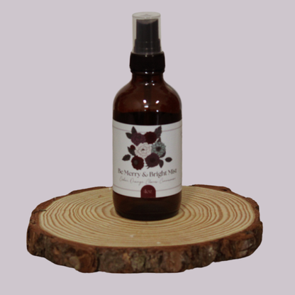 Simmer and Co Natural Aroma - Be Merry & Bright Simmer Mist, Natural Holiday Spice Room + Linen Spray