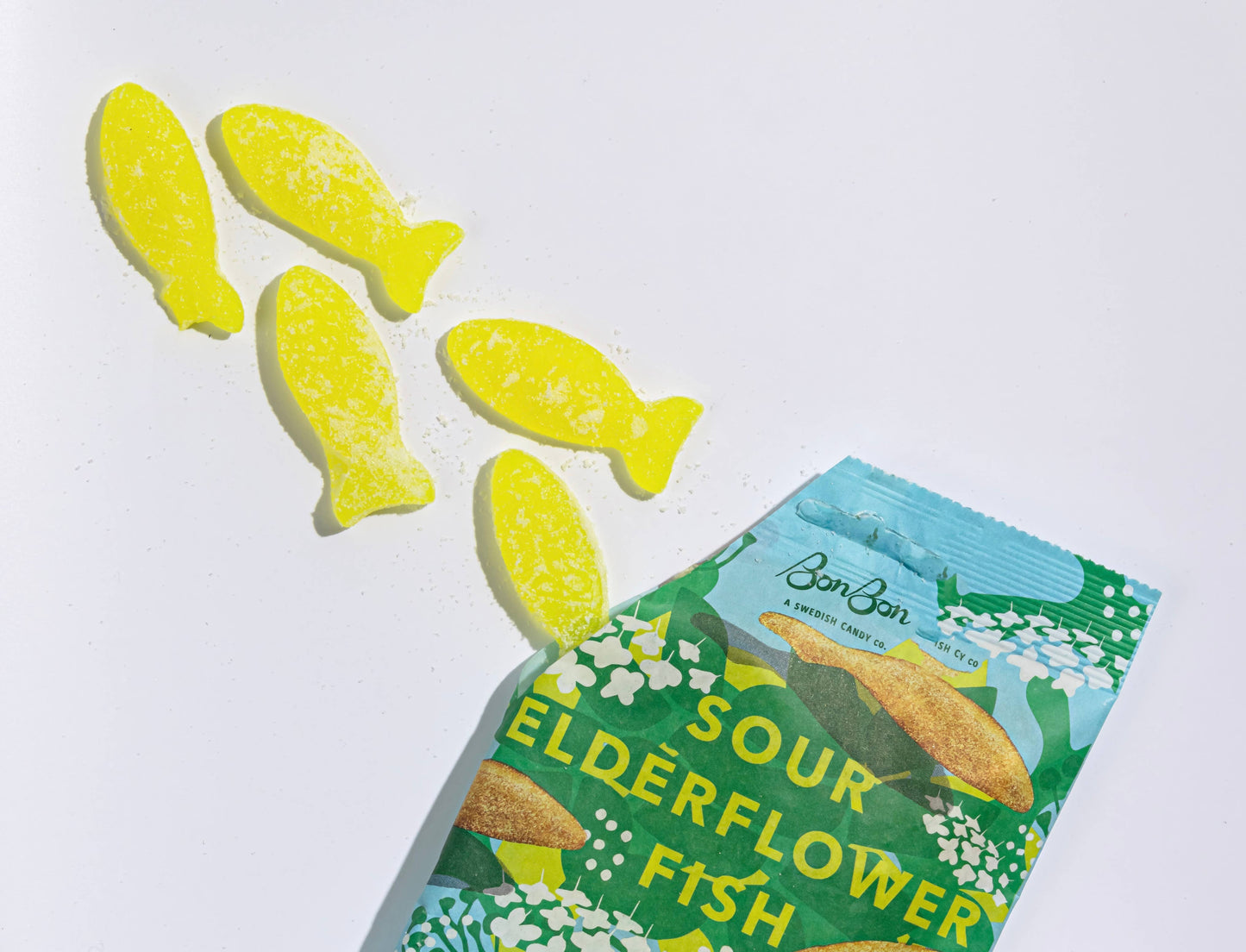 BonBon - A Swedish Candy Co - Sour Elderflower Fish - Swedish Candy 5.2oz (150g)