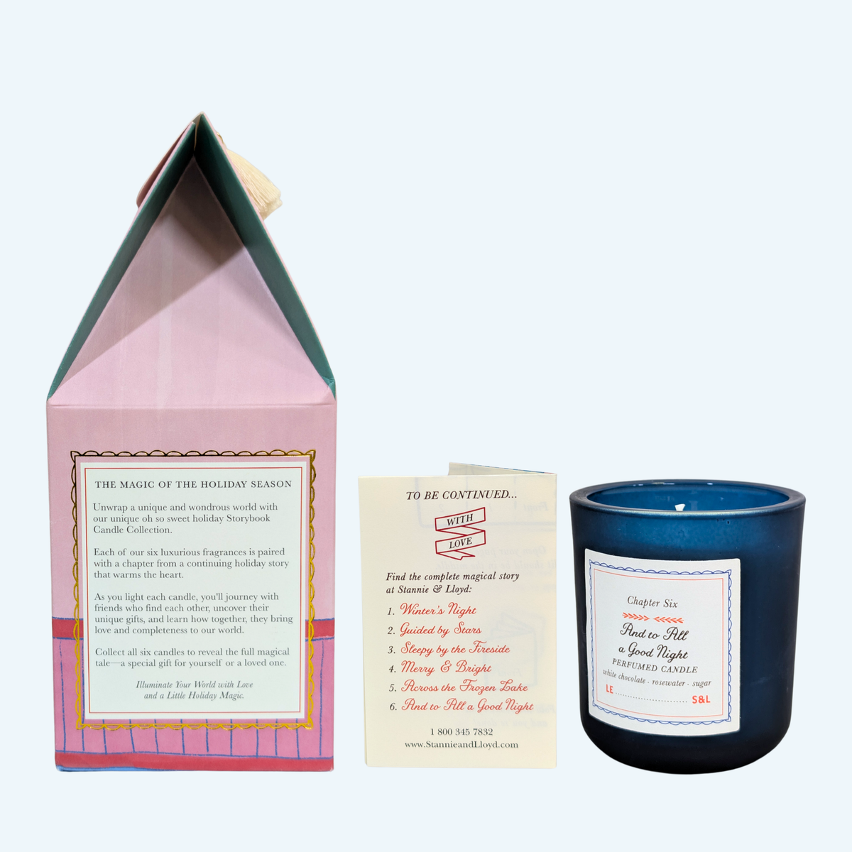 Stannie & Lloyd - Holiday Storybook Candle - And to All a Good Night