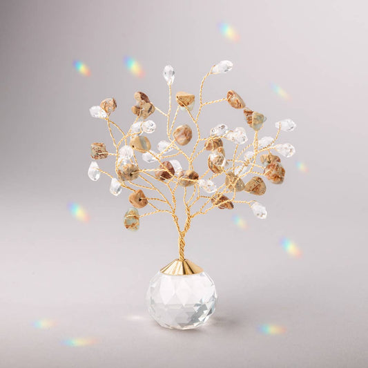 Scout- Suncatcher Tree of Life - Aqua Terra/Peace/Gold
