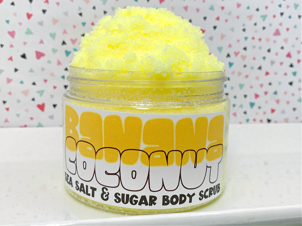 The Little Bubble - Banana Coconut Sea Salt and Sugar Body Scrub