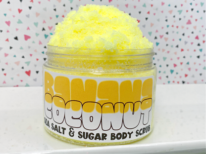 The Little Bubble - Banana Coconut Sea Salt and Sugar Body Scrub