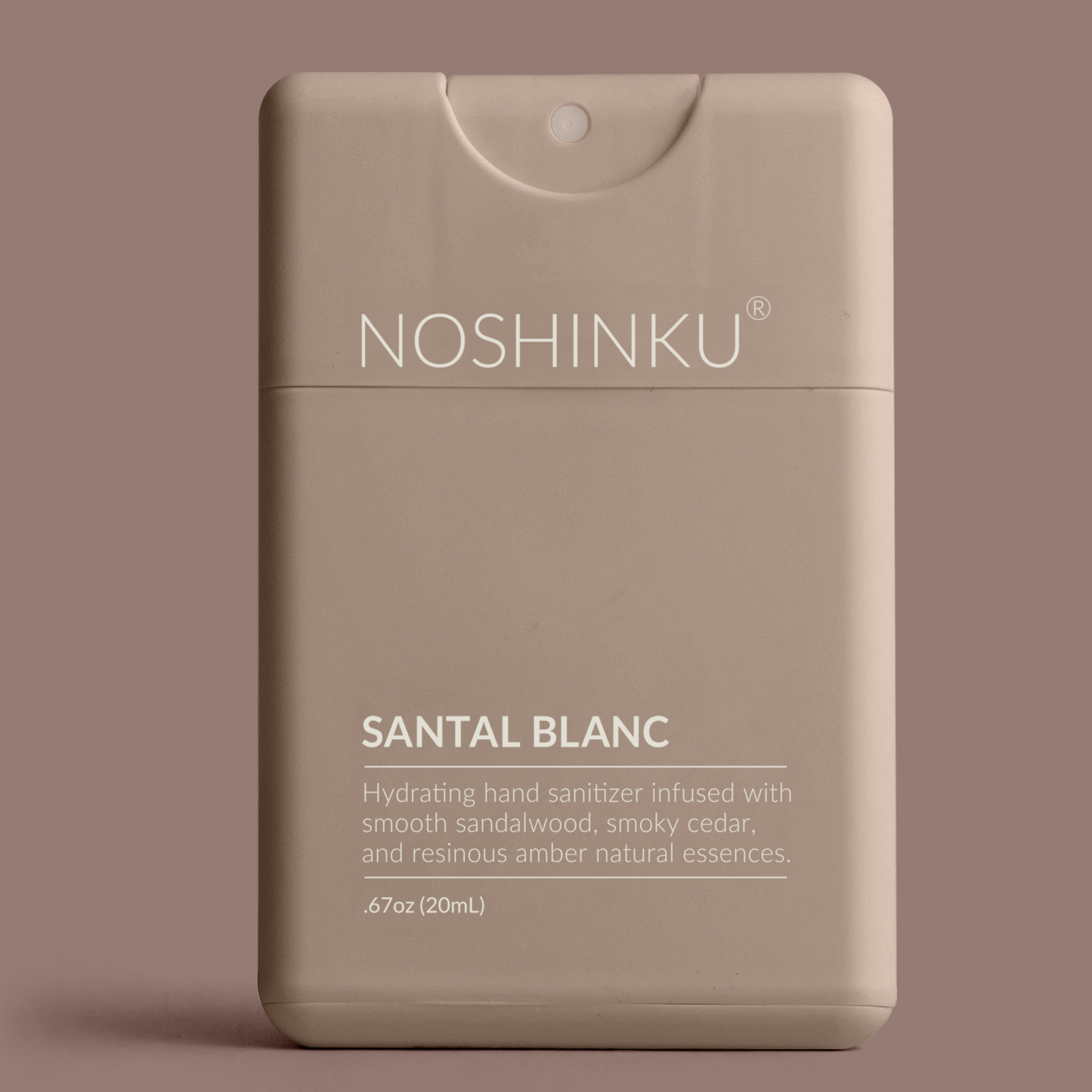 Noshinku - Refillable Santal Blanc Hydrating Pocket Hand Sanitizer: Default Title