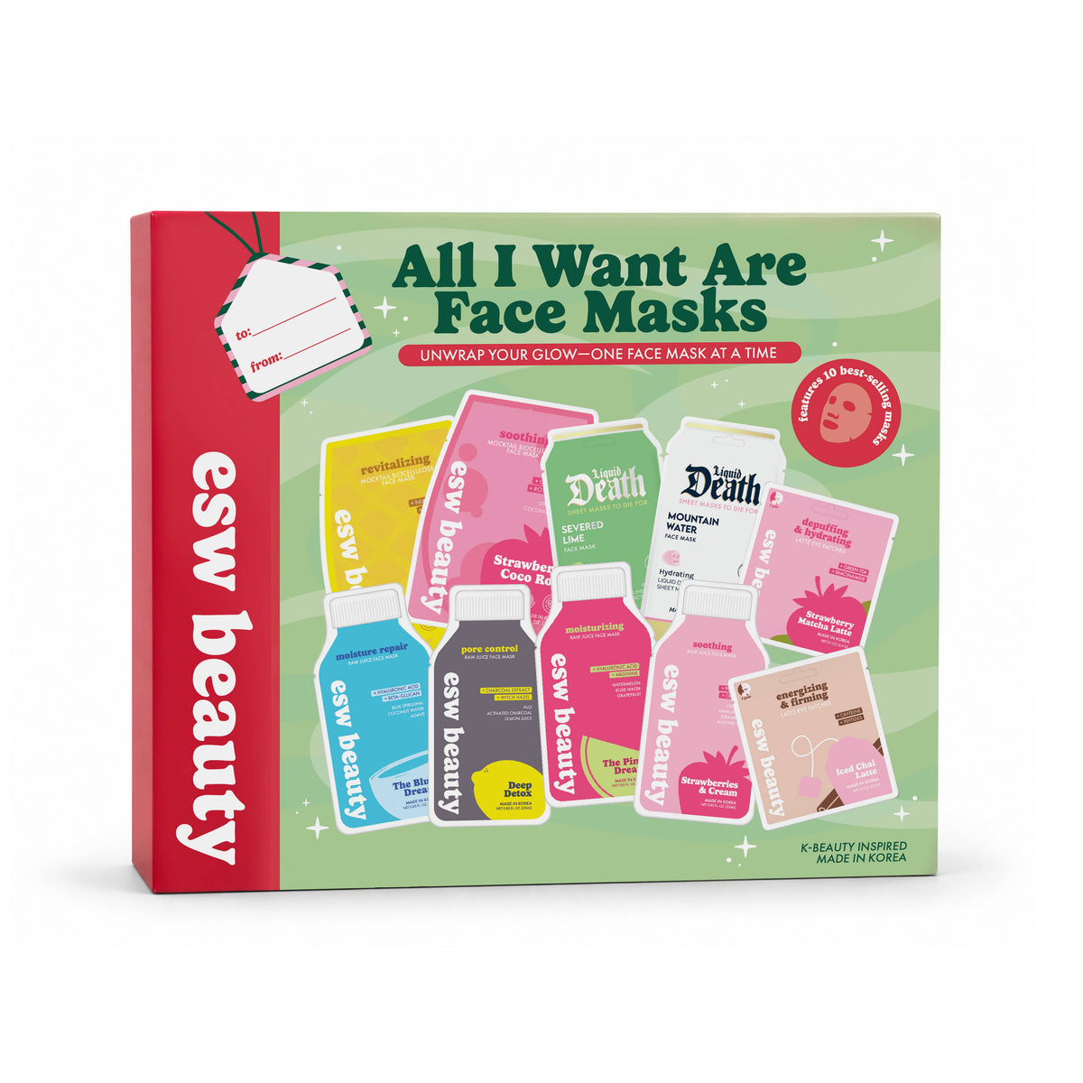 ESW Beauty - All I Want Are Face Masks Best Sellers Kit (10x Masks)