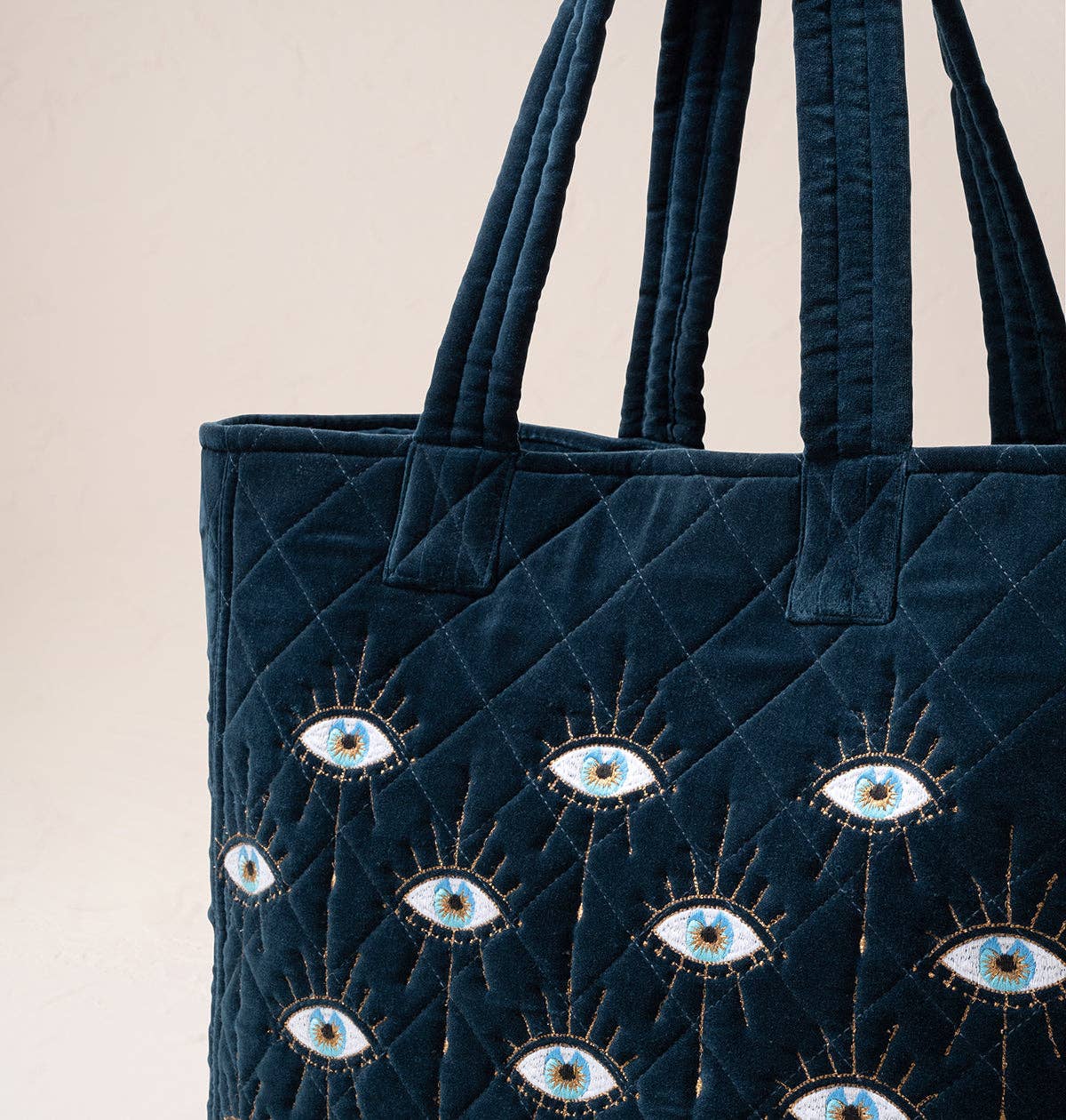 Elizabeth Scarlett- Mystical Eye Velvet Tote