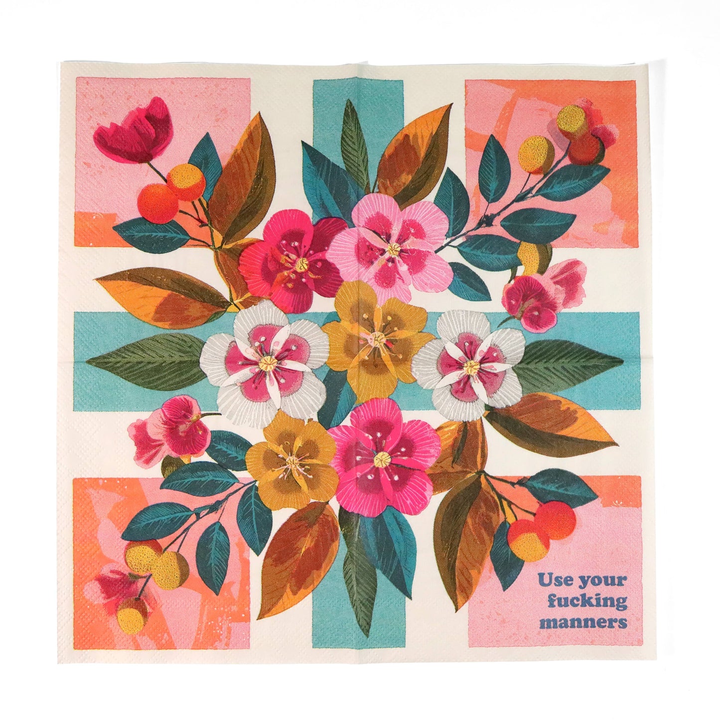 Bad Betty Greeting Co. - Use Your Fucking Manners - Funny Cocktail Napkins