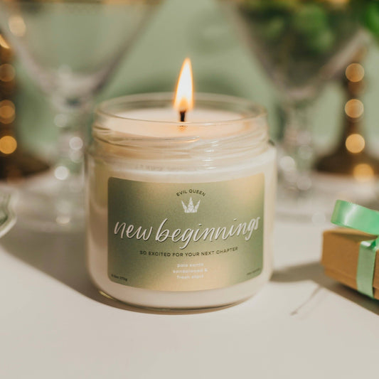 Evil Queen - New Beginnings Candle - Palo Santo & Sandalwood